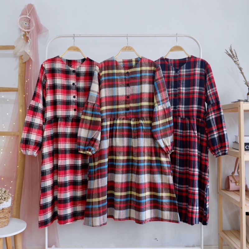 Kemeja/Tunik Flanel Import