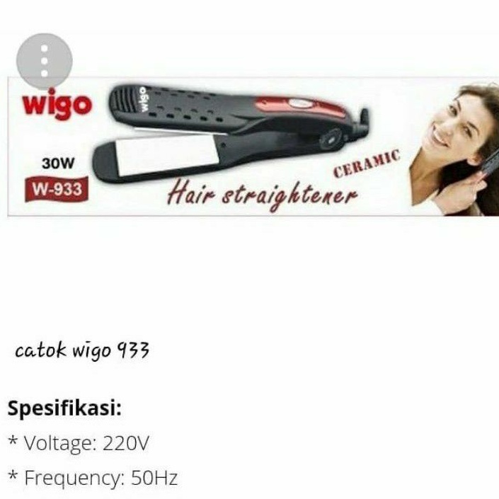 CATOK RAMBUT WIGO W933 ,CATOKAN RAMBUT WIGO , CATOKAN RAMBUT WARNA HITAM ,PELURUS RAMBUT WIGO
