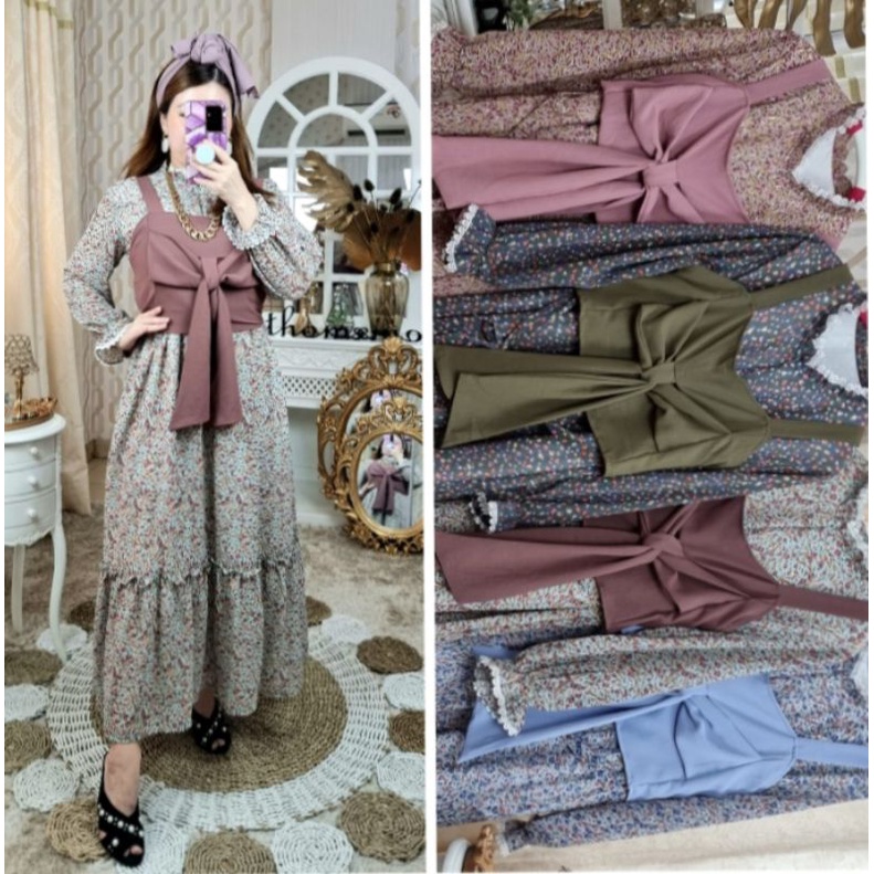 gamis vest mejiwang 60184