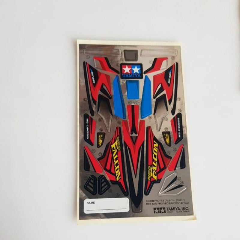 tamiya stiker neo falcon