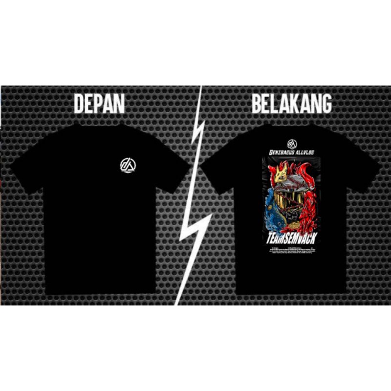 Baju kaos team semvack spesial Denzbagus Allvlog