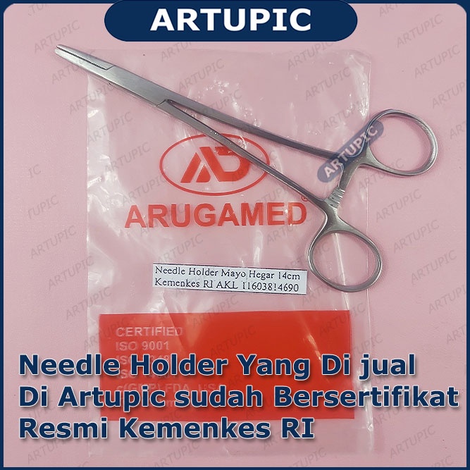 Needle Holder Napdpuder Naldfuder 14 cm Nald Voeder Mayo Hegar Gunting Penjepit Pisau Jarum Jahit 14cm