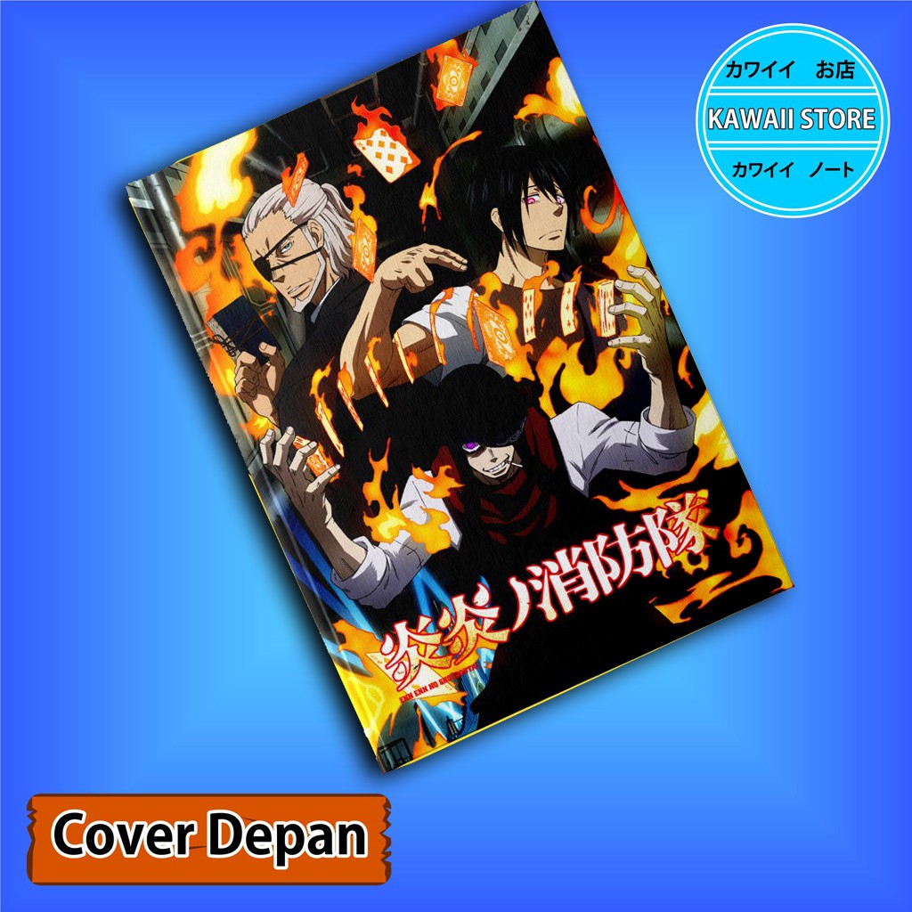 

Notebook / Pocket book Hard Cover Anime Fire Force STRONGEST uk A5 & A6 / Notes Book