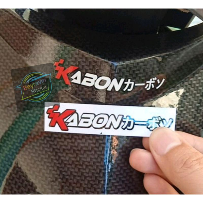 Sticker stiker kabon kecil cutting
