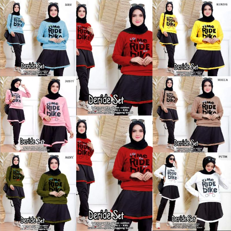 SET JUMBO TIME GOWES SET DERIDE PREMIUM BABYTERY SET ROK CELANA OLAHRAGA SET GOWES BIKER CK