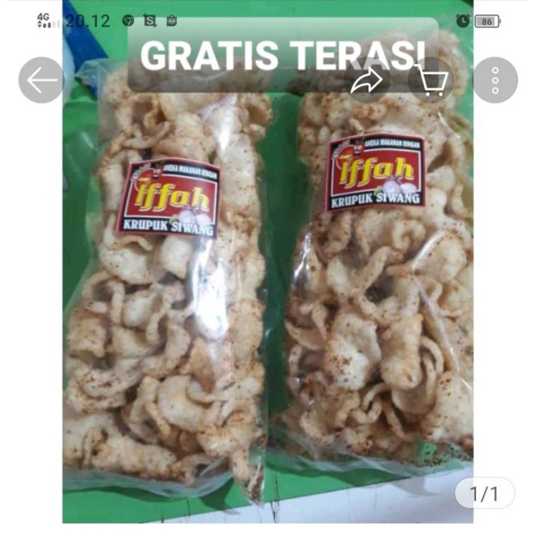 

Krupuk siwangg Oleh2 khas Cirebon kharisma jaya.