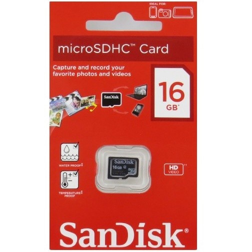 SanDisk microSDHC Memory Cards Class 4 16GB