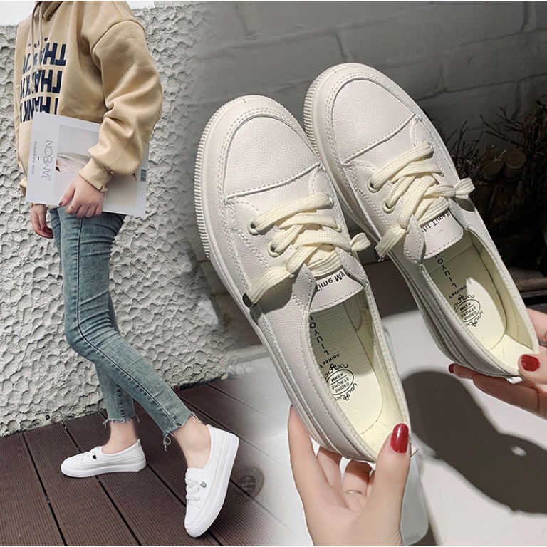 SEPATU SNEAKERS WANITA NYAMAN CASUAL KERJA NGANTOR JALAN EMPUK SP051