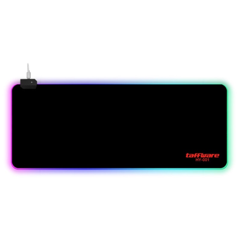 TaffGO Gaming Mouse Pad Glowing RGB LED High Precision 300 x 780 x 4 mm - HY-001 - Black