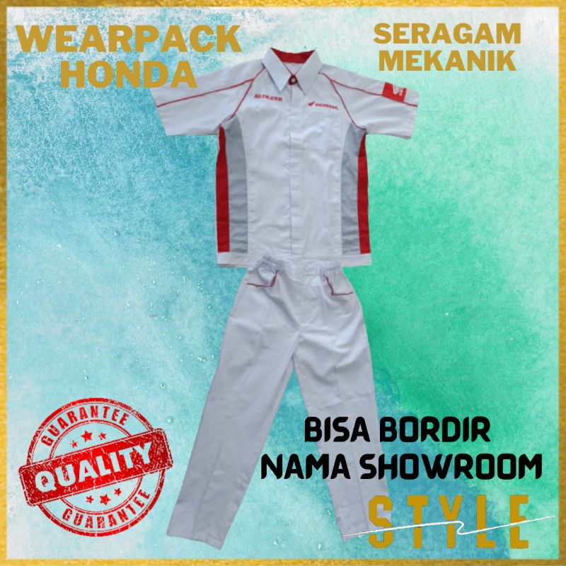 Wearpack Mekanik Honda | Seragam Mekanik Honda