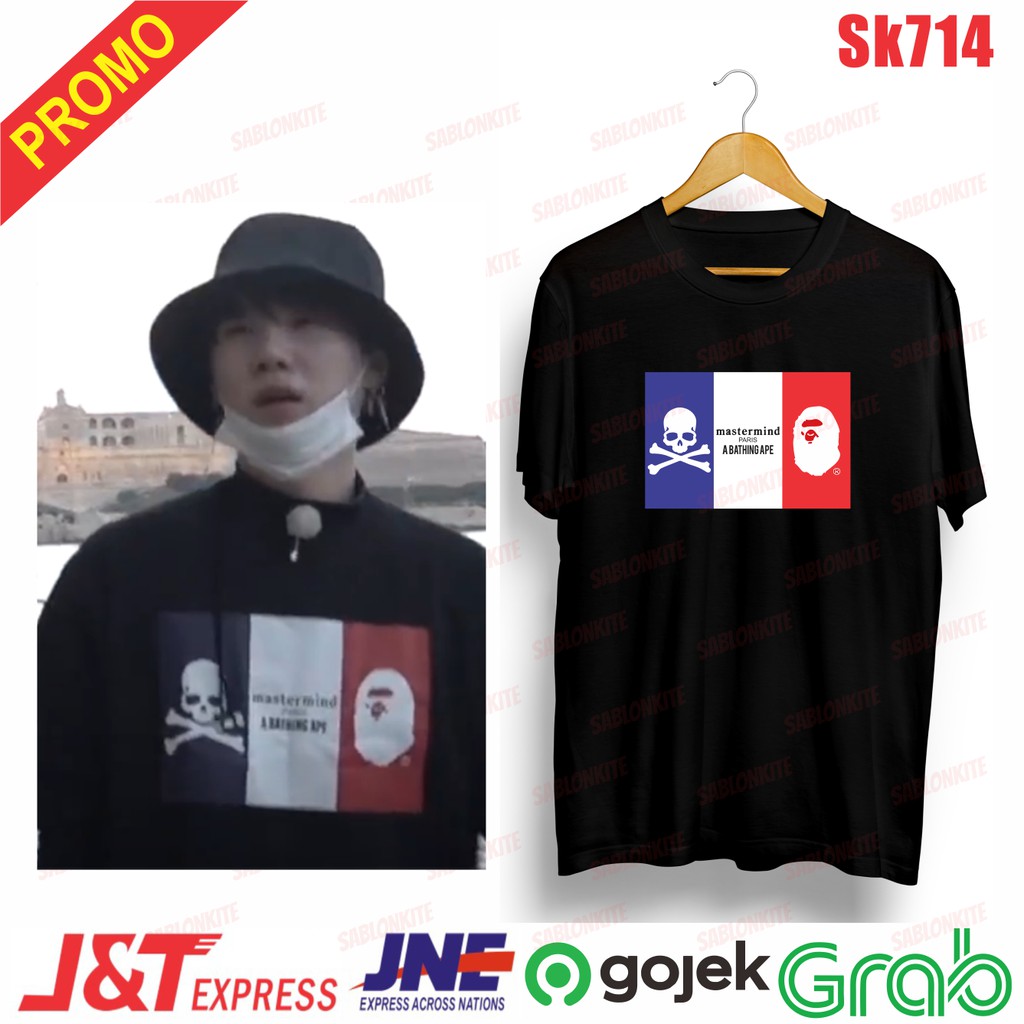 MURAH!!! KAOS KPOP SUGA MEMBER SK714 UNISEX COMBED 30S