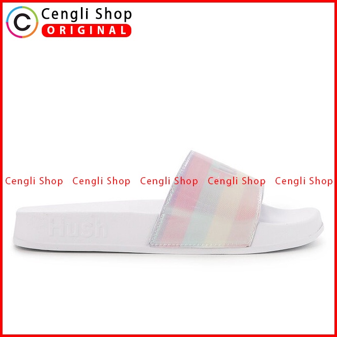 SANDAL SLIDE HUSH PUPPIES WANITA ORIGINAL CASUAL TERBARU PUTIH HW02