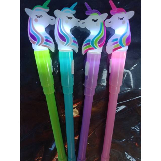

Pen gel LAMPU unicorn terbaru 12 pcs