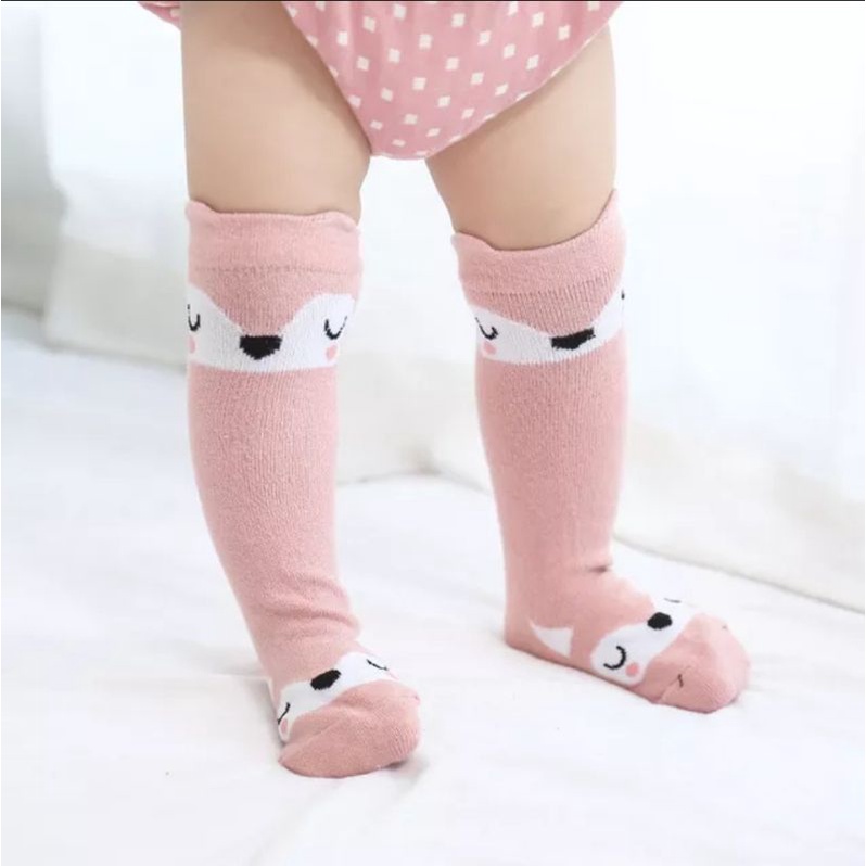 Kaos Kaki Anti Slip Anak Bayi Panjang Motif Lucu Kaus Kaki Fashion Korea