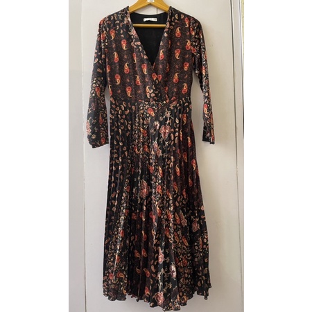Preloved mango dress plisket