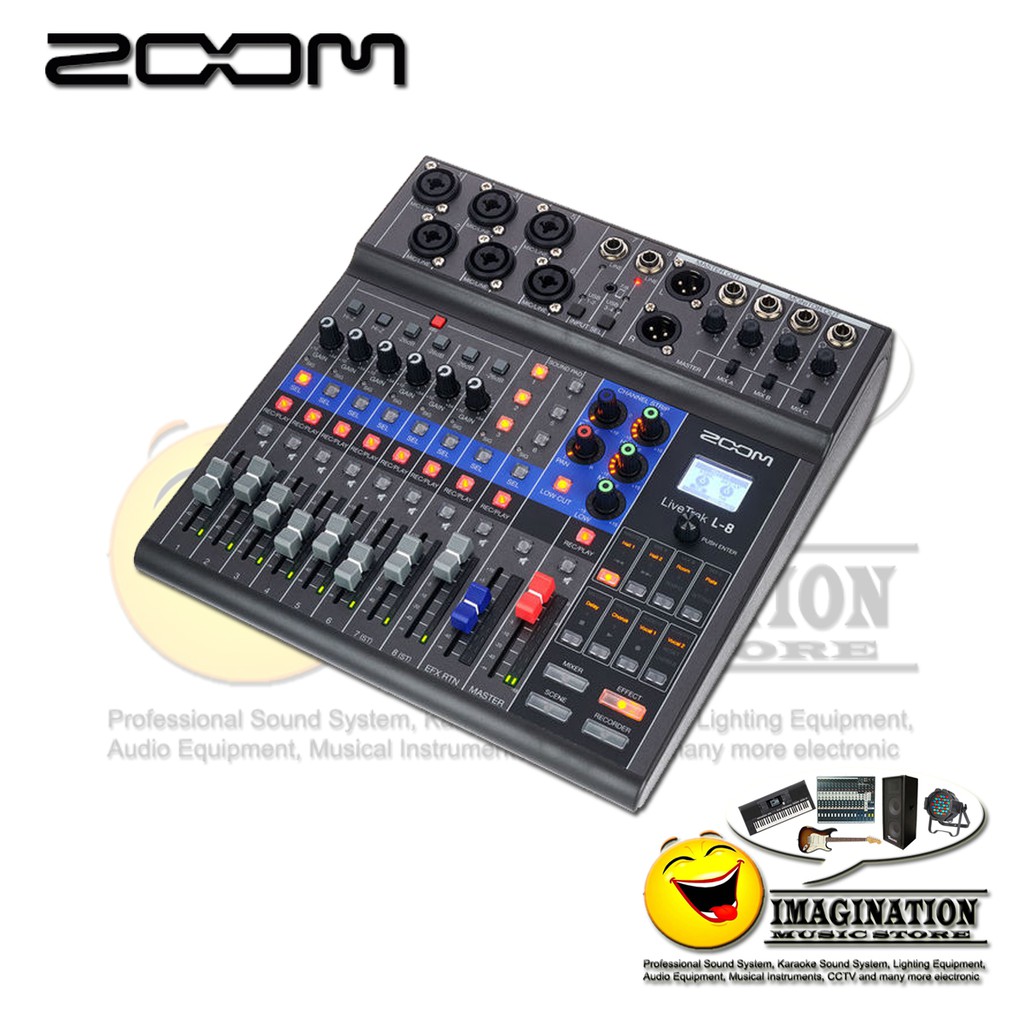 Zoom LiveTrak L-8 8-channel Digital Mixer / Recorder