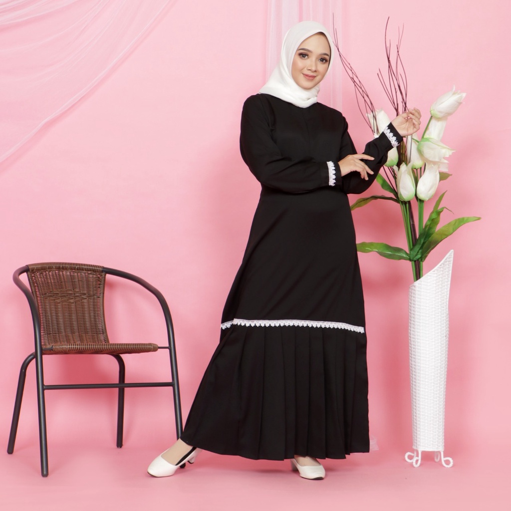 Gamis Hitam Gamis Modern Abaya Hitam Gamis Remaja Gamis Terbaru 20223Abaya Remaja Turkey Gamis Hitam Gamis Putih