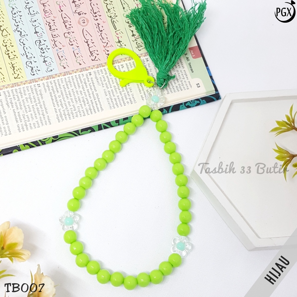 PGX Tasbih Gantungan Kunci 2in1 Isi 33 Butir Fashion Muslim TB007