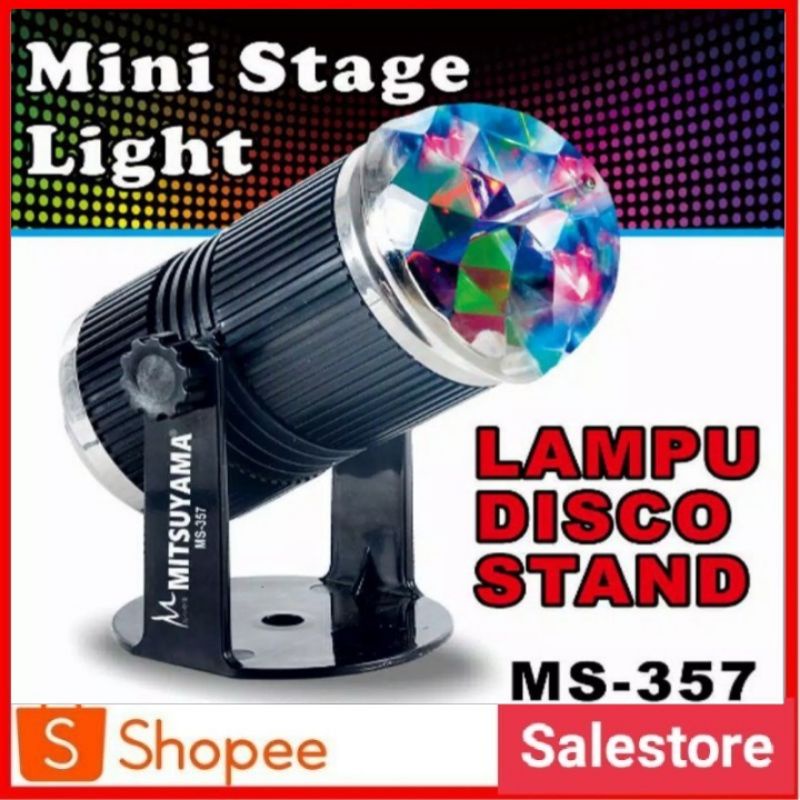 Lampu Disco sensor Suara+stand Mitsuyama Ms-357 Lampu hias pesta // LAMPU DISCO STARLUX // LAMPU DIS