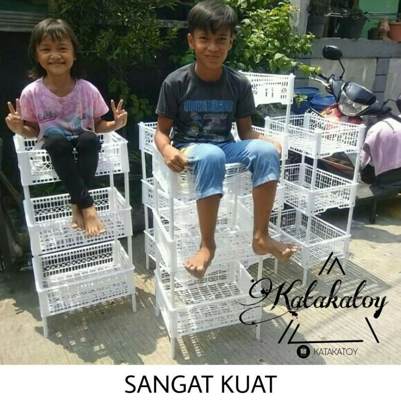 KERANJANG RAK SUSUN KUAT KERANJANG SUSUN RAK BAJU RAK WARUNG KOTAK PENYIMPANAN  RAK DAPUR TERMURAH ,
