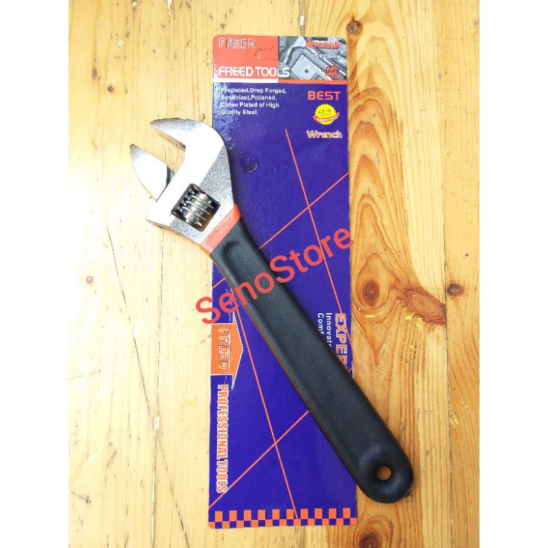 FREED Kunci Inggris 10 inch Gagang Karet
