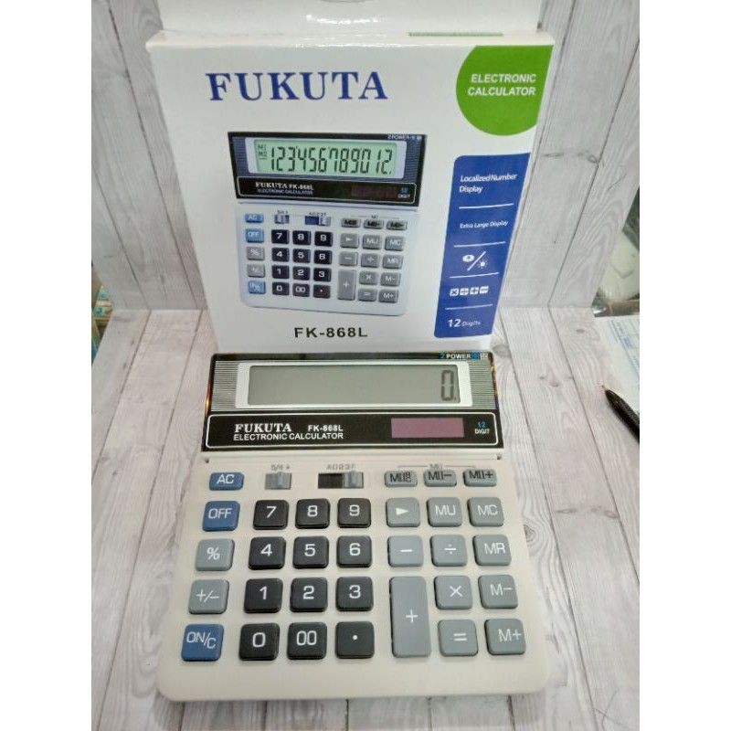

Kalkulator Hitung 12 Digit FUKUTA 868