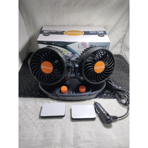 kipas mobil 24 volt double blower