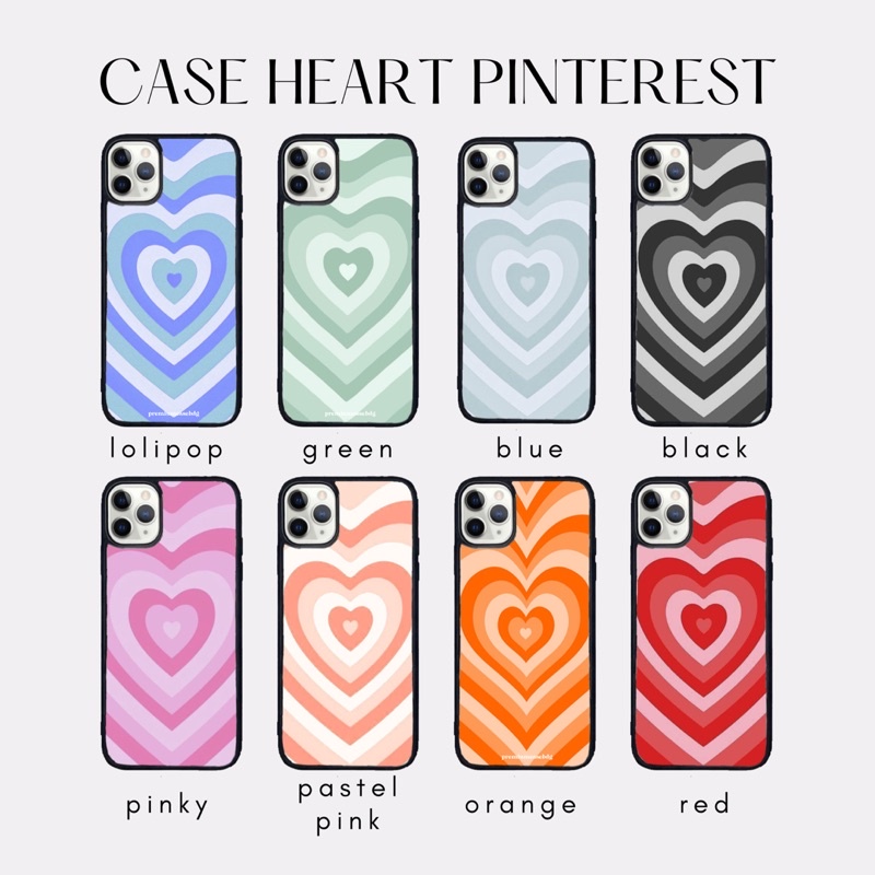 CASE HEART LOVE HATI PINTEREST AESTHETIC CASE OPPO VIVO SAMSUNG XIAOMI IPHONE