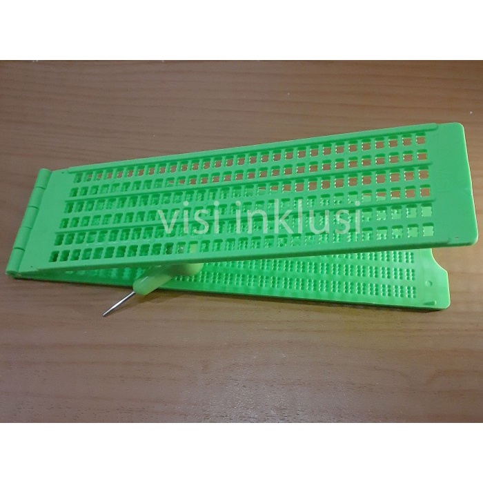 

Bergaransi Alat Tulis Tunanetra - Riglet 6 Baris 30 Sel Bergaransi