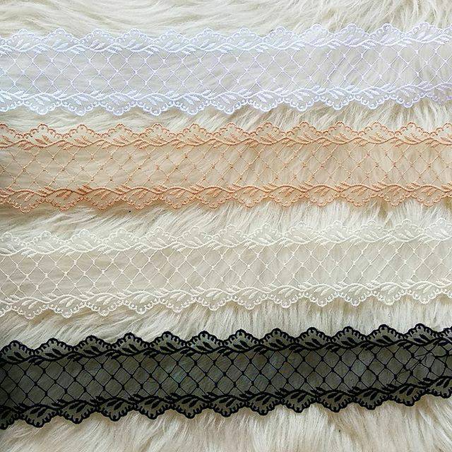 Renda organdi organza kaca tengahan dijual per yard