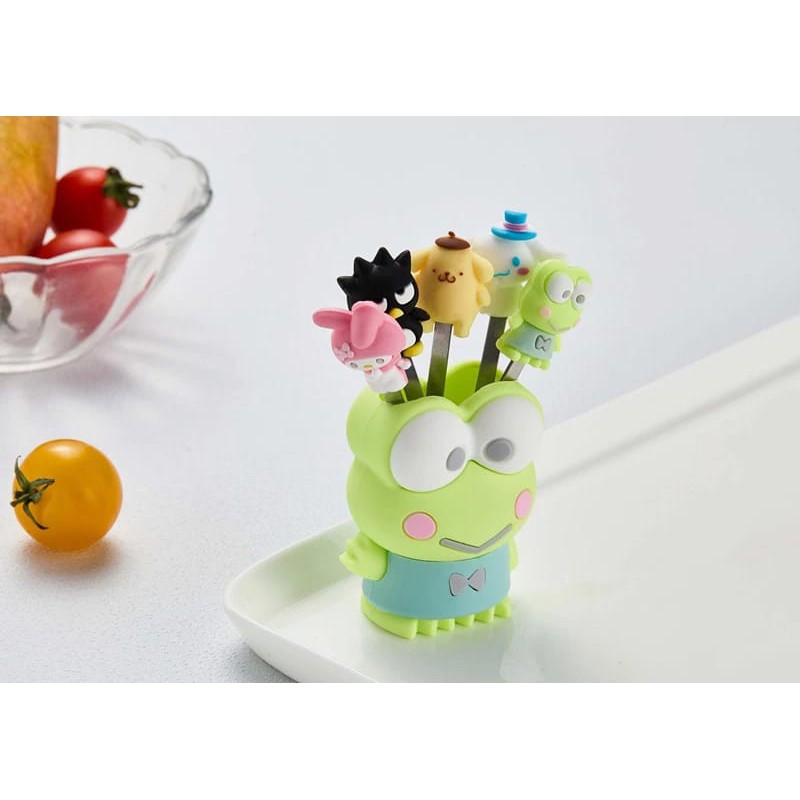Garpu Buah Motif Line Karakter Import Garpu Set Lucu Premium-1