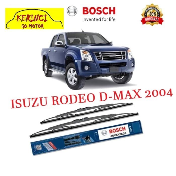 WIPER ISUZU RODEO D-MAX 2004 BOSCH ADVANTAGE 21&quot; &amp; 19&quot; SEPASANG