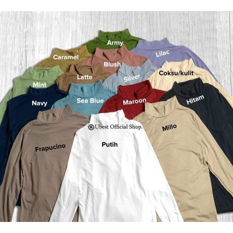 PROMO TERMURAH MANSET BADAN PREMIUM UNIKLO KAOS RAYON/ KAOS DALAMAN PREMIUM/ MANSET HIJAB TURTLENECK MANTAP JIWA