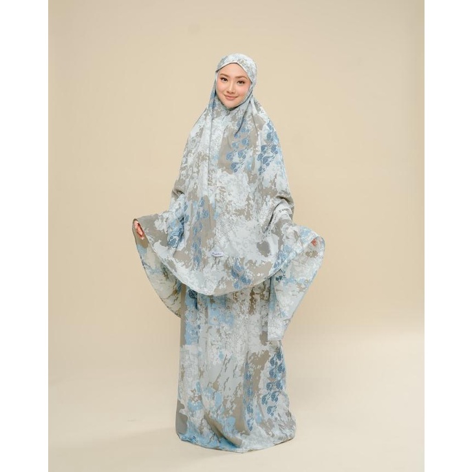 ZM Zaskia Mecca - Xova Blue Mukena - Jelita Indonesia Lamun Ombak
