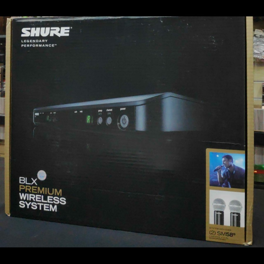 MIC WIRELESS SHURE BLX288A/SM58 (2 Mic SM 58 ORIGINAL)