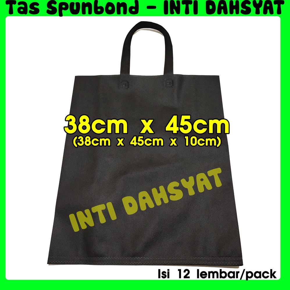 

[PRODUK EE97V] Tas Spunbond Goodie Bag Non Wooven Handle Lipat Samping 38x45+10 (isi 12lembar/Lusin) Tas Sembako Besar PALING SCN