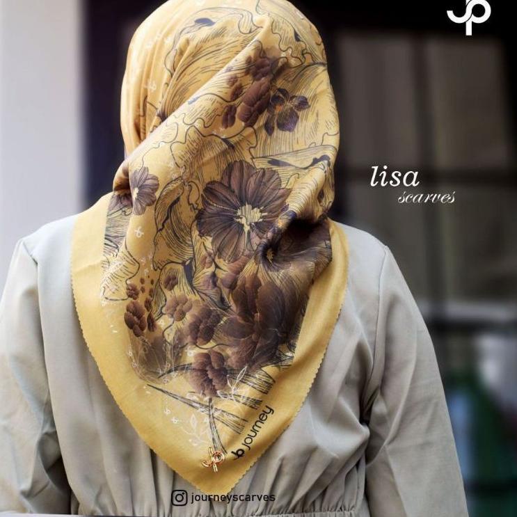 Produk Populer Hijab Segi Empat Journey Premium/Jilbab Segi empat/Segi empat motif /  BUY 1 GET 1 KH