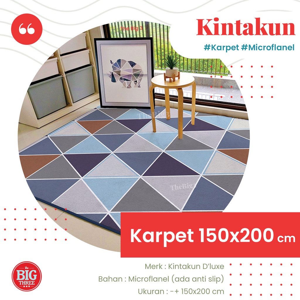 Kintakun Karpet 150x200 / 150x100 cm Andari Ariadra Alarik Aron Basmus Ebba Emil Gustav Hans Lucio Ludgiv Maja Melvin Noah Hugo Saga Sten Wilma - 150x200 Queen Carpet minimalis karmut Deluxe Dluxe