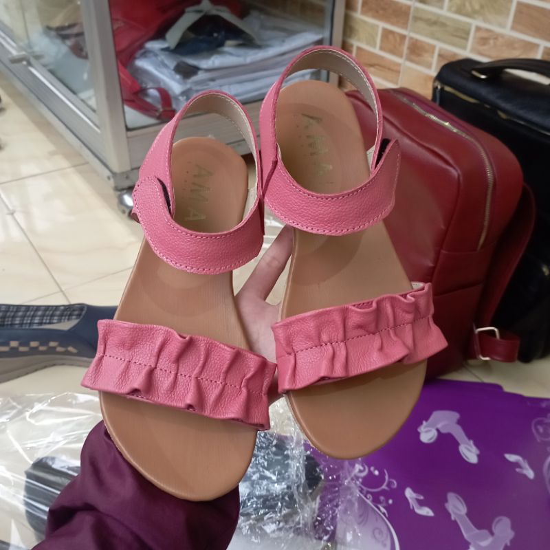 sepatu anak perempuan bahan kulit asli garut