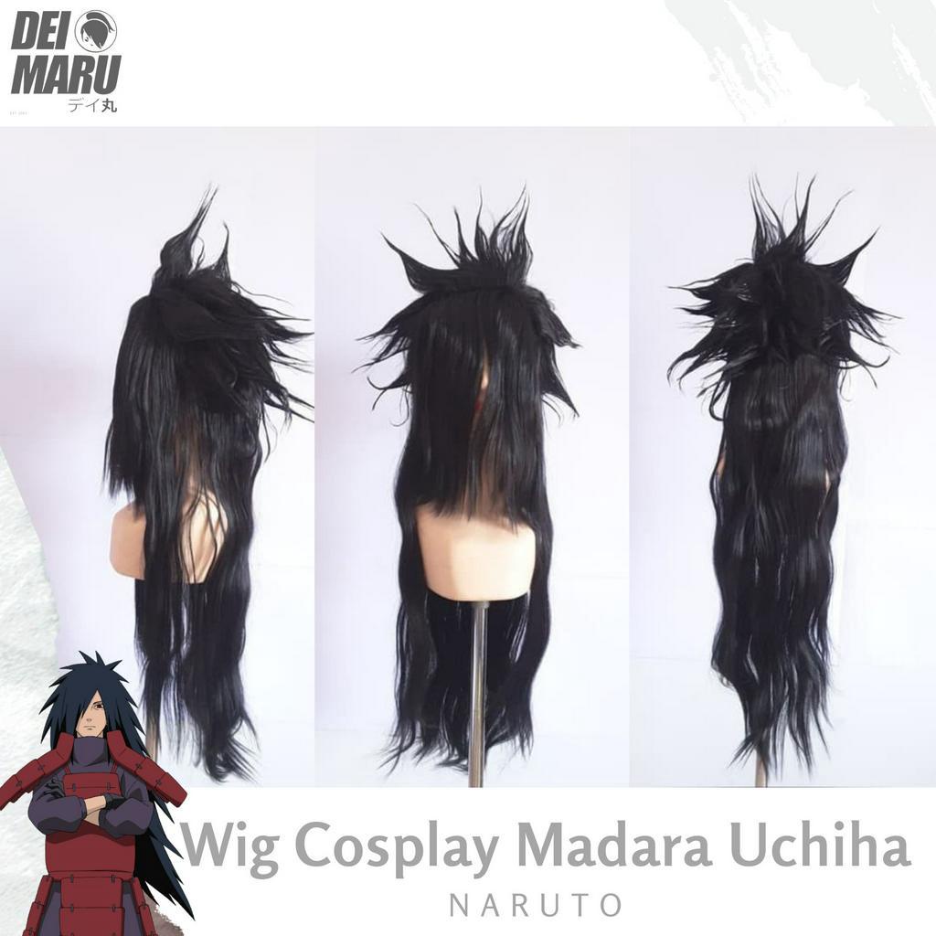 Rambut Kostum Wig Cosplay Madara Uchiha Anime Naruto