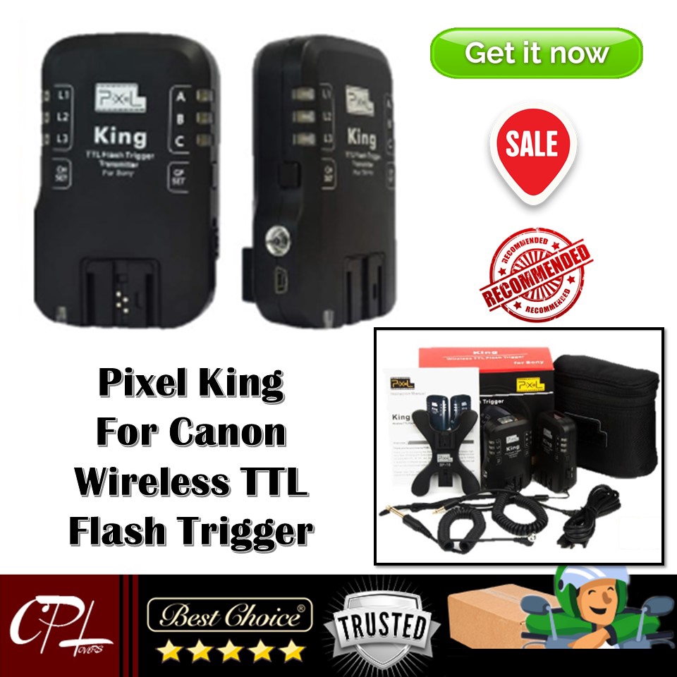 Pixel King For Canon Wireless TTL Flash Trigger