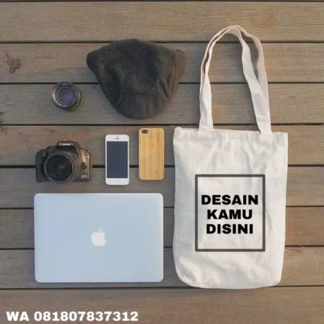 Totebag Goody Bag Tas Jinjing Kanvas Sablon Custom