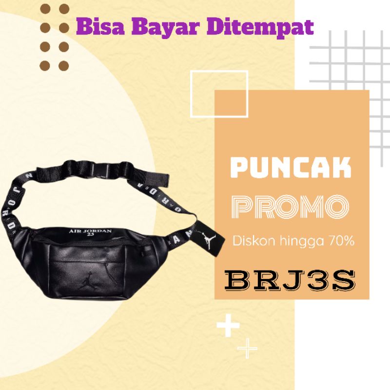 Tas Selempang Pria Waistbag AIR JORDAN Original