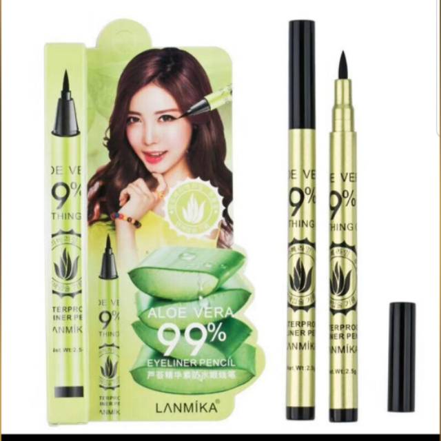 [ ECER ] LANMIKA EYELINER SPIDOL ALOEVERA