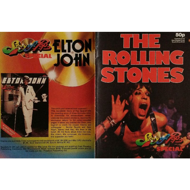 KOLEKSI BUKU, POSTER, KLIPPING 'THE ROLLING STONES' (ASLI ORIGINAL)