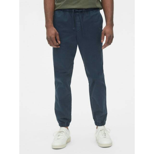  Celana  Jogger  Pria  Gap Slim Twill Classic Navy  Blue 