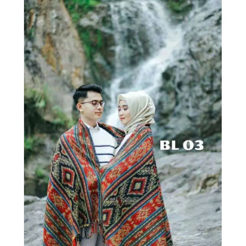 35 kain tenun blanket lombok//free gelang etnik