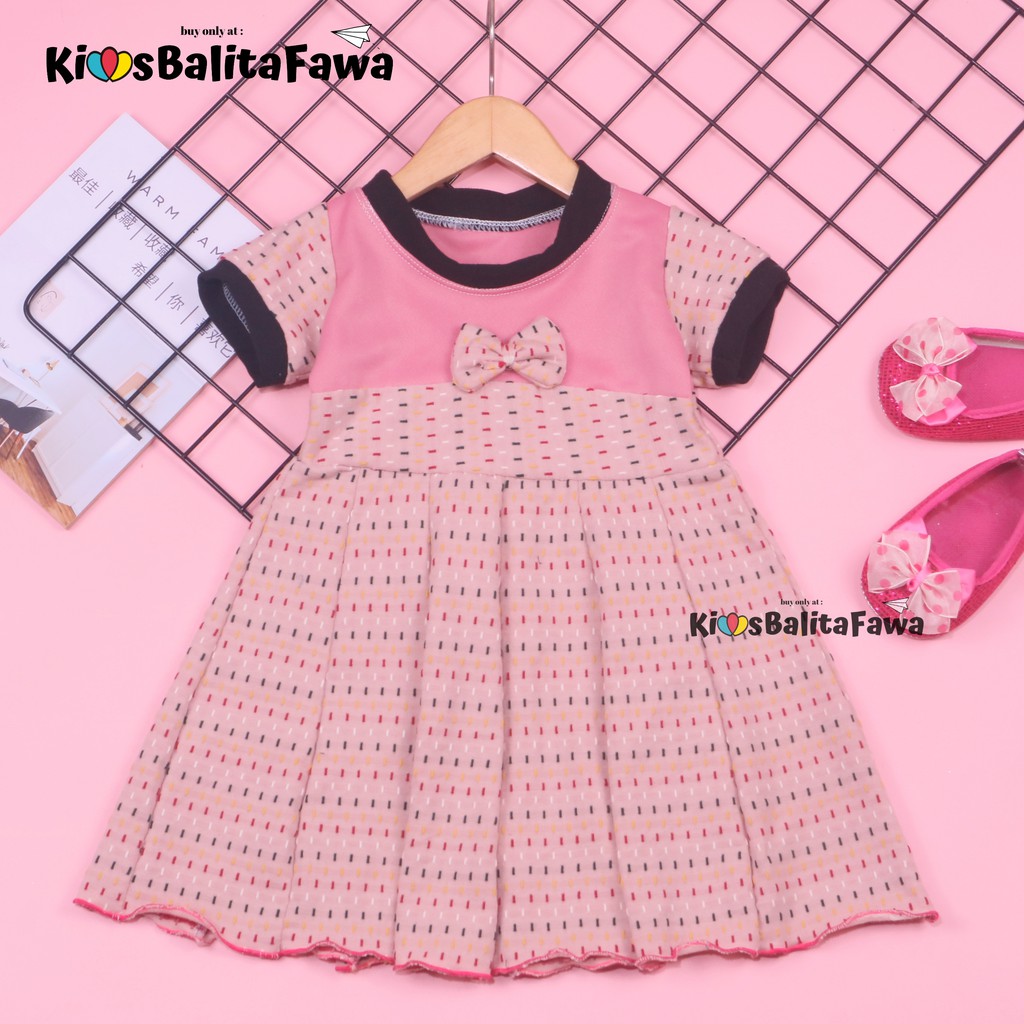 Dress Baby Kelly 6-18 Bulan / Dres Pesta Baju Bayi Perempuan Harian Gaun Anak Import Murah Grosir