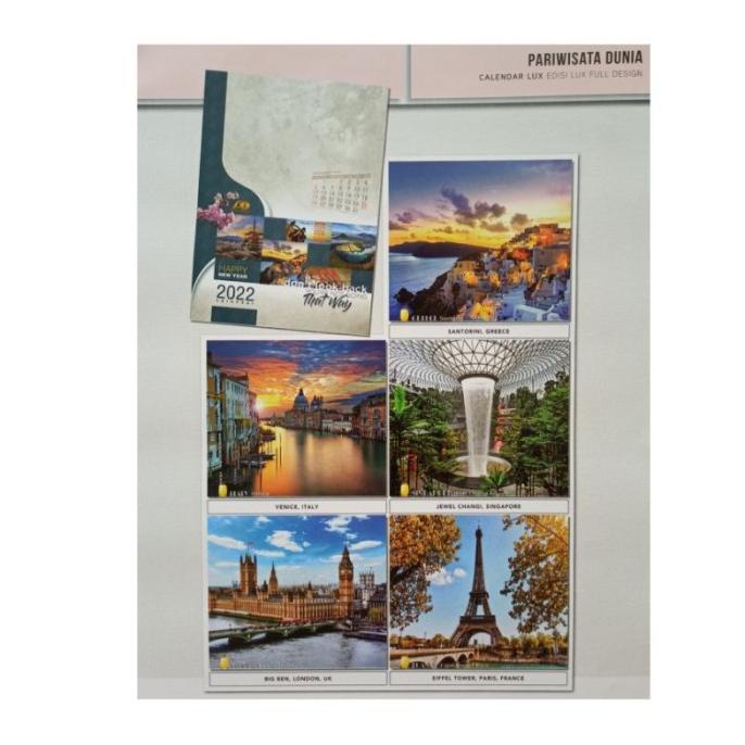 

Grosir Kalender 6 Lemba Dinding Lux Full Design 50,5 X 72Cm Pemandangan Alam - Wisata Dunia