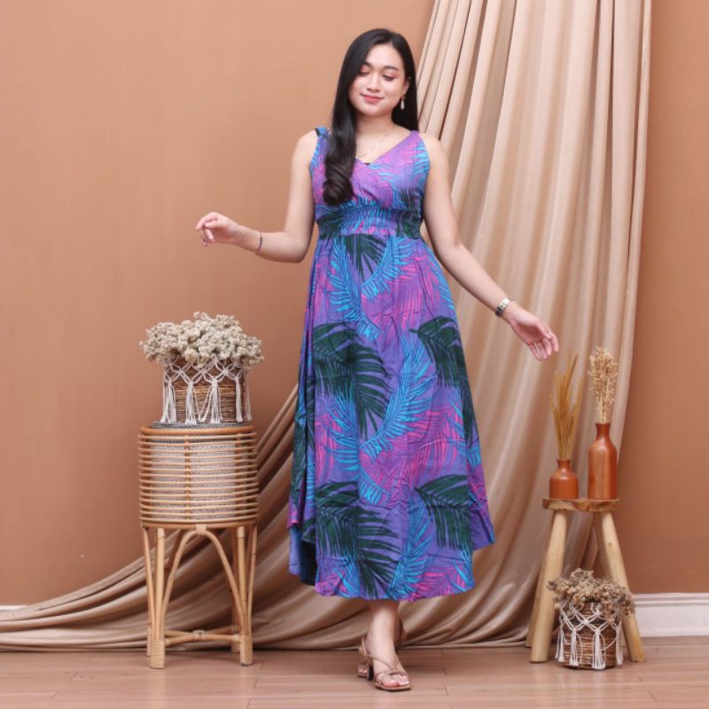 (VIRAL 2022) DASTER DRESS YUKENSI BUSUI MATA KAKI / BAJU SANTAI / PAKAIAN WANITA TERBARU 2022 MOTIF BALI ADEM SEJUK RAYON HALUS KASUAL SUPER JUMBO